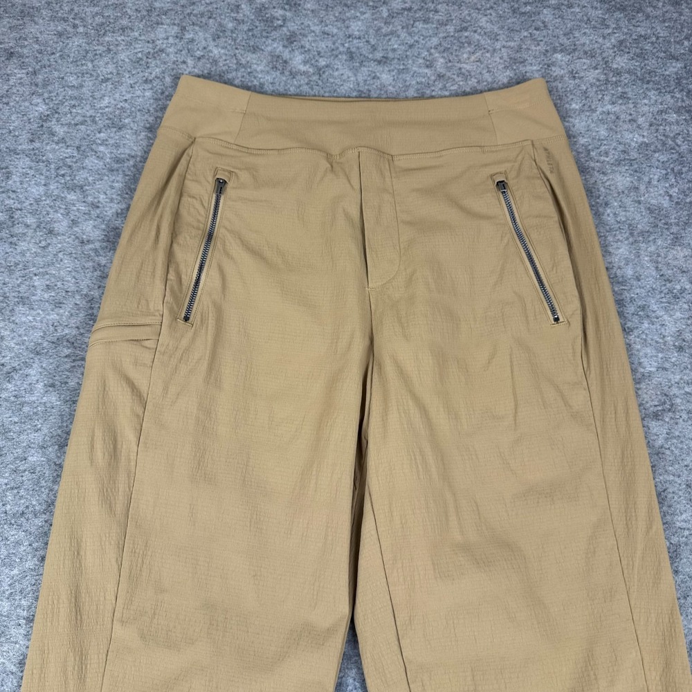 Athleta Trekkie North High Rise Joggers 28" Nylon Stretch Brown Womens 6 - Picture 3 of 14
